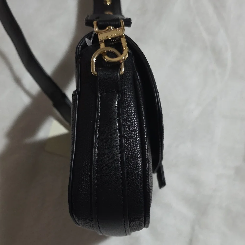 Ted Baker Black Crossbody‎ Bag with Gold Accents